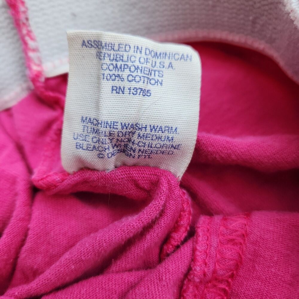 Vintage 80s 90s Fruit of the Loom Lounge Shorts M Pink Knit Pajama High Waisted - Picture 5 of 6